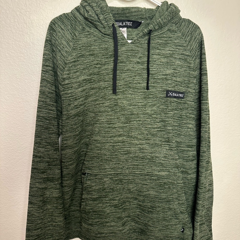 X-ALATREE Men's Heathered Green Hoodie